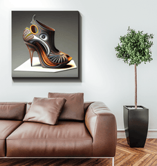 Beyond Trends - Futuristic Shoe Wrapped Canvas - Beyond T-shirts