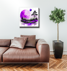 Serenity Summit Mountain Landscape Canvas