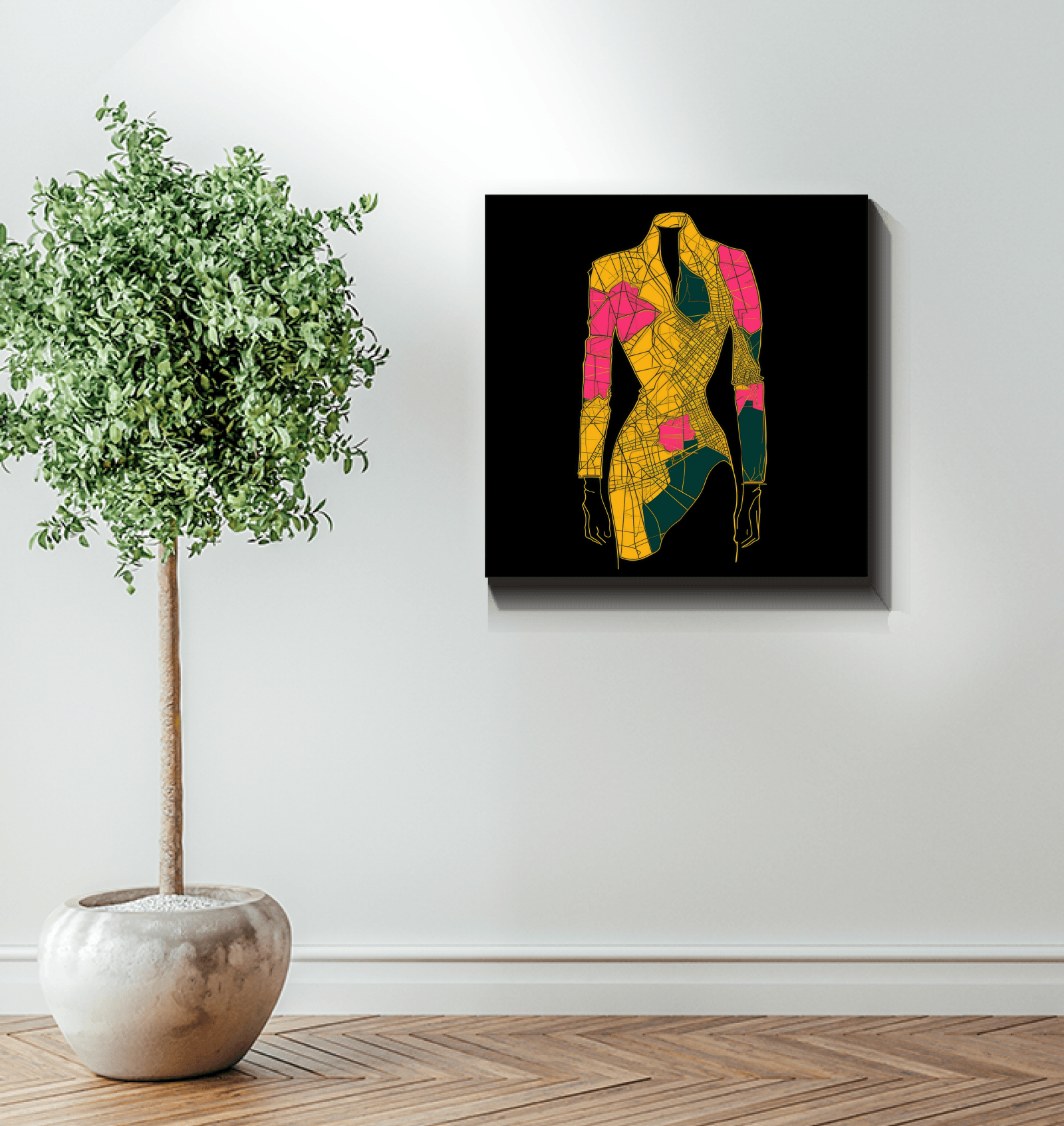 Gallery-Ready Graffiti Couture Fusion Canvas - Beyond T-shirts