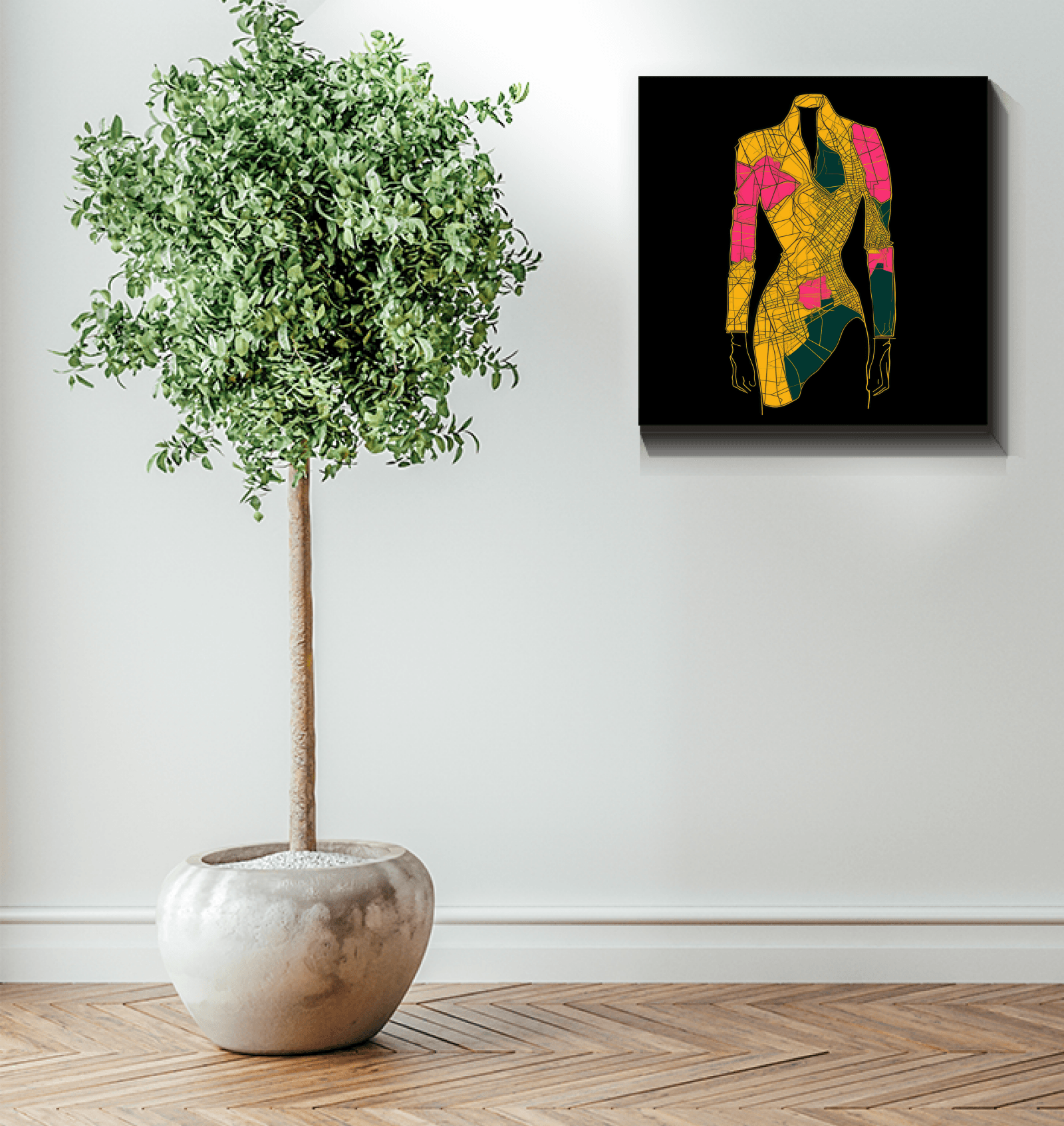 Gallery-Ready Graffiti Couture Fusion Canvas - Beyond T-shirts