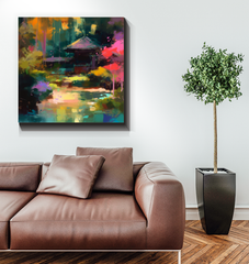 Majestic Mountains Landscape Wrapped Canvas