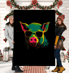 Pink Piglet Dreams Sherpa Blanket - Beyond T-shirts