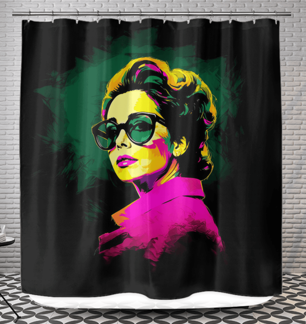 Fashion Fusion Canvas Shower Curtain - Beyond T-shirts