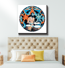 Percussive Power Wrapped Canvas