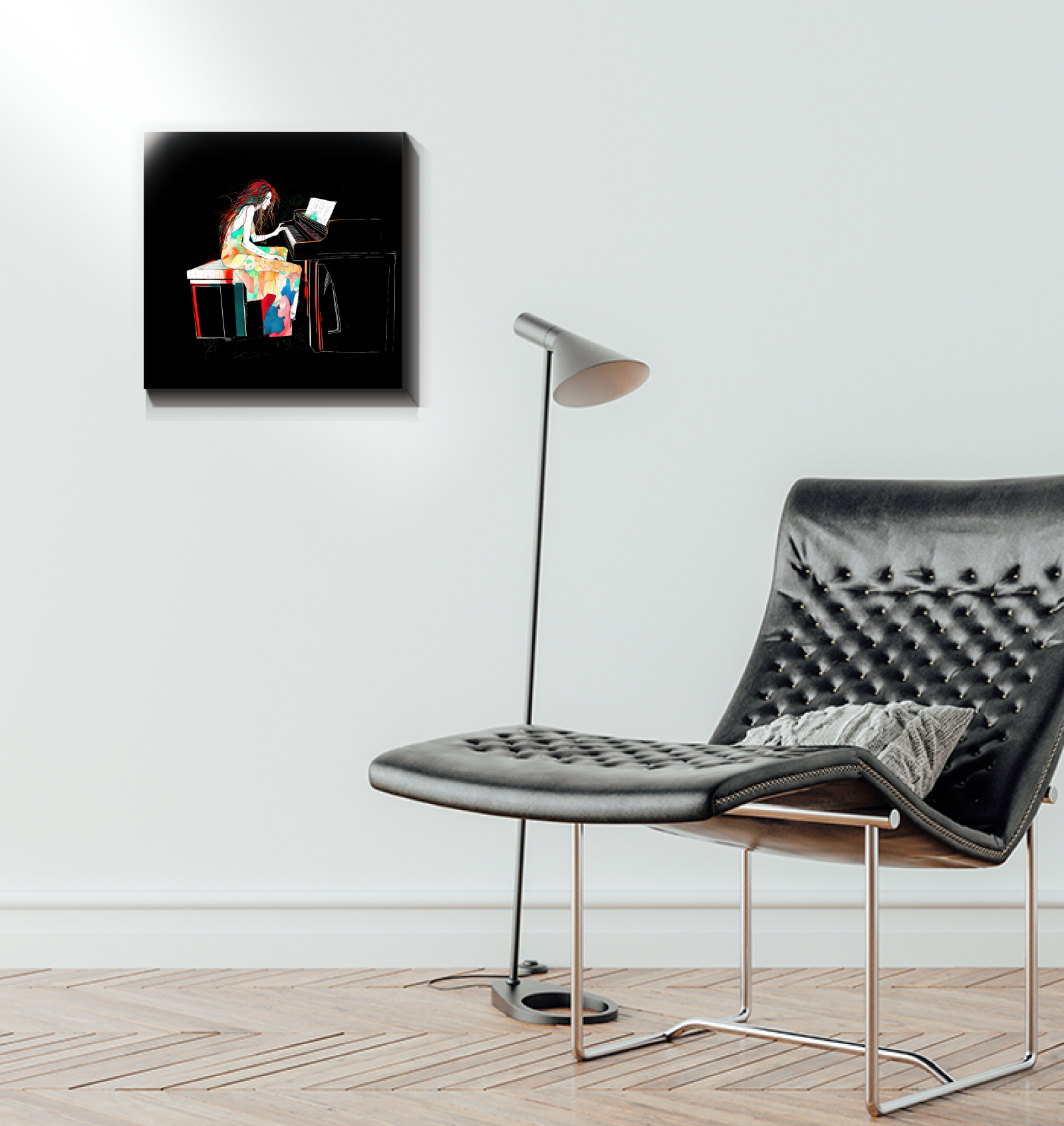 Colorful meadows canvas art for home decoration