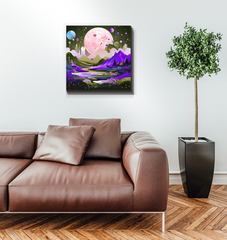 Captivating Canyons Desert Landscape Canvas