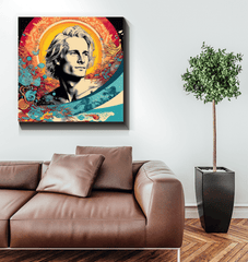 Luminous Surf Canvas Print - Beyond T-shirts