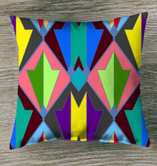 Mystic Serenity Art Nouveau Indoor Pillow on a cozy sofa.