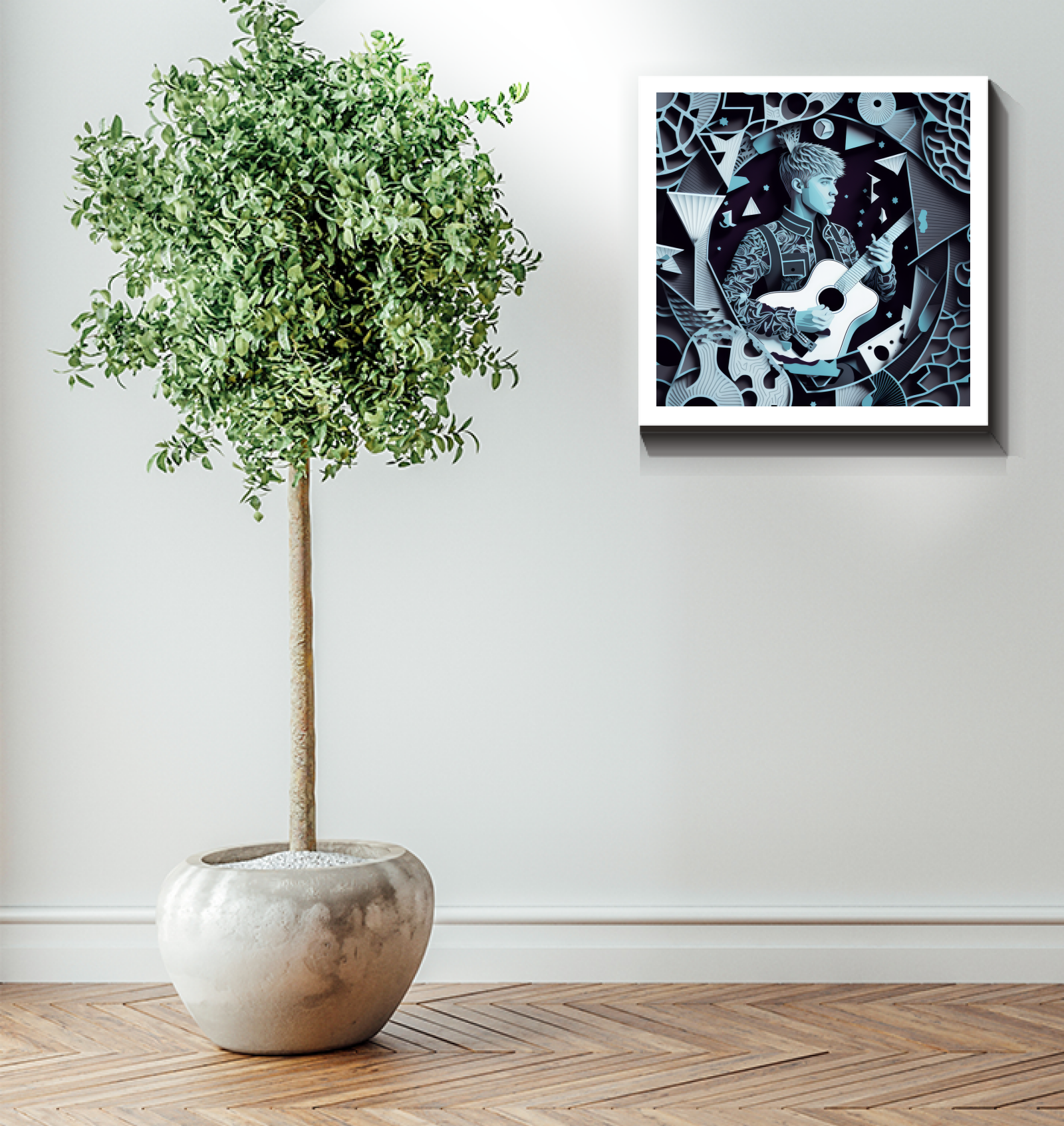 Wrapped canvas displaying the beauty of spring, summer, fall, and winter.
