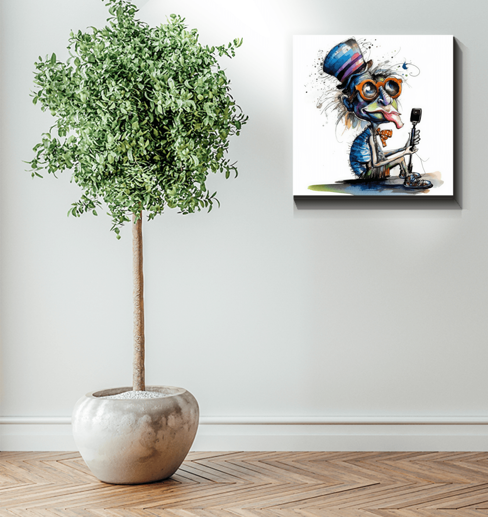 Tuneful Taunts Caricature Art Canvas - Beyond T-shirts