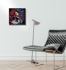 Electric Elegance Wrapped Canvas