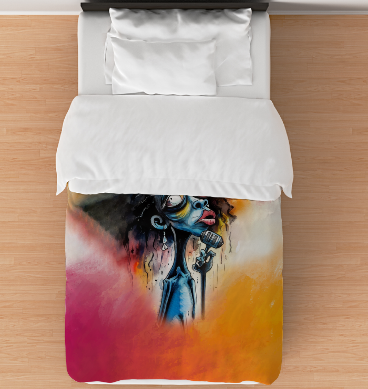 Playful Painter's Palette Duvet Cover