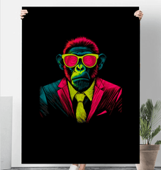 Cheeky Monkey Sherpa Blanket - Beyond T-shirts