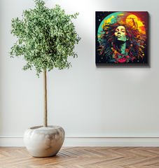 Musical Forest Guitar Trees Canvas Art