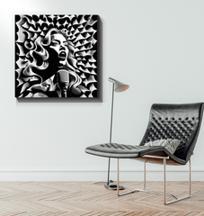 Acoustic Aura Wrapped Canvas