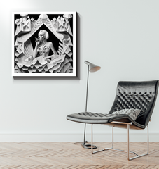 Sparkling Glam Rock Canvas in natural light.