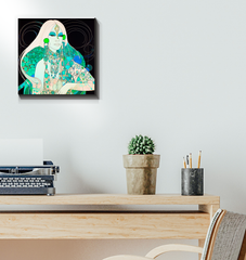 Vibrant Tulip Troupe canvas print for living room wall