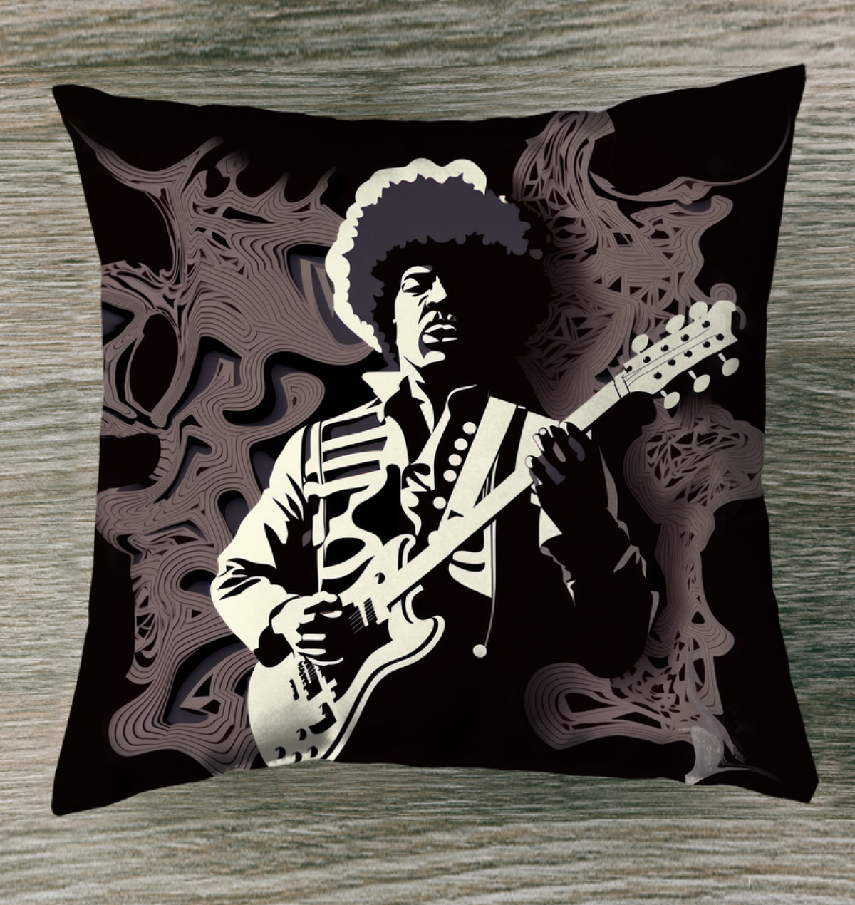 Crescendo of Coziness Music-Inspired Pillow