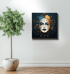 Abstract Goddesses in Harmony: Women's Canvas Art - Beyond T-shirts