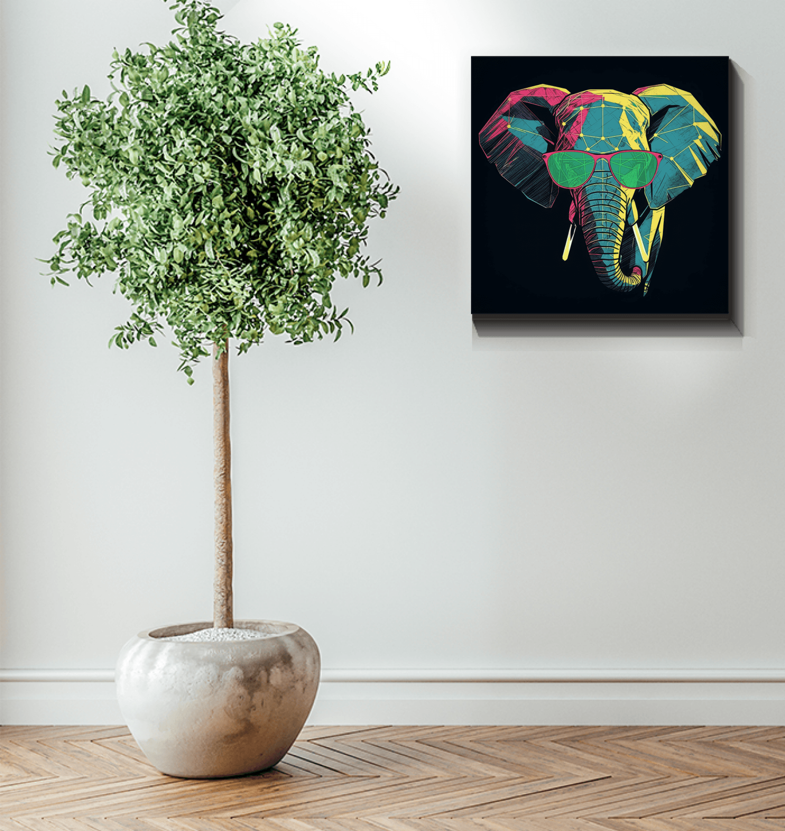 Elephant Family Bond Canvas Print - Beyond T-shirts