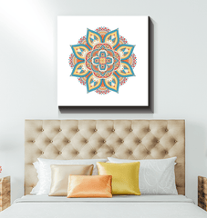 Floral Mandala Harmony Metal Art - Beyond T-shirts