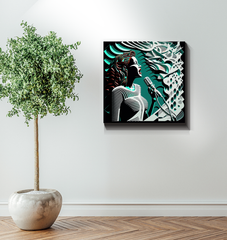 Symphony Strokes Wrapped Canvas