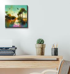 Coastal Escape Landscape Canvas Painting