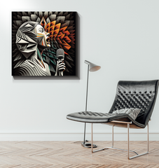 Symphony Silhouette Wrapped Canvas