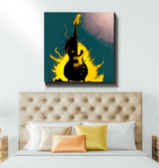 Saxophone Serenity - Jazz Music Canvas Wall Art - Beyond T-shirts