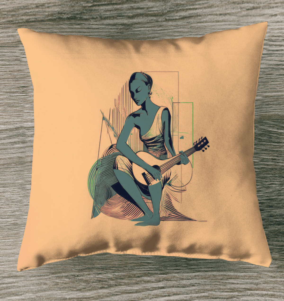 Fashionable Serenade Throw Pillow - Beyond T-shirts