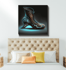 Elegance of Tomorrow - Wrapped Canvas Shoe Art - Beyond T-shirts