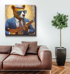 Bear's Forest Retreat Wrapped Canvas