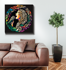 Singing Elegance Wrapped Canvas