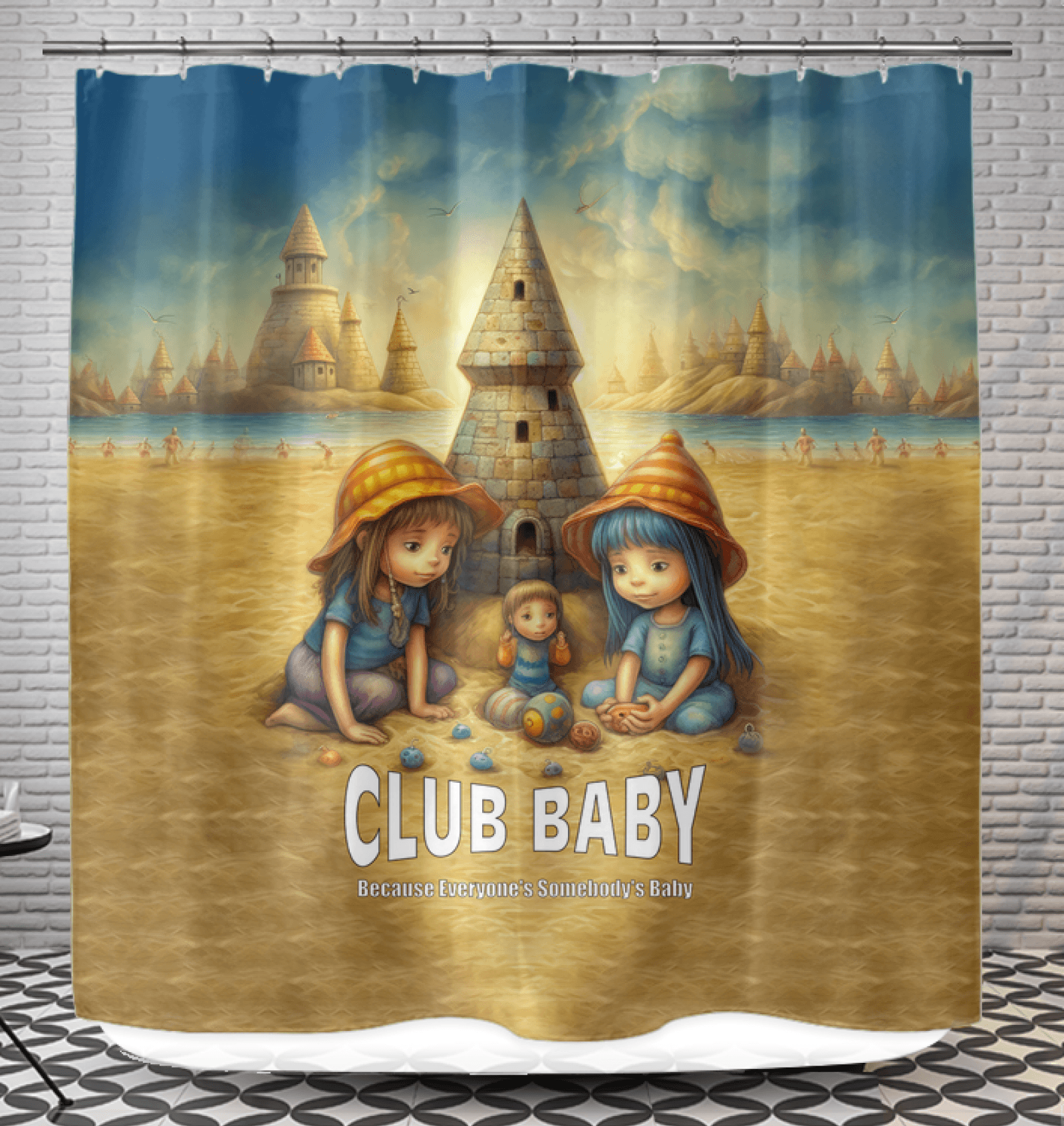 Luxurious CB3-121 bathroom curtain showcasing water-resistant fabric and style.
