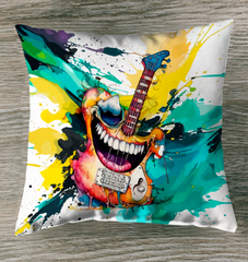 Violinist’s Vibrant Visions Pillow