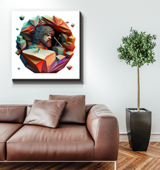 Pitched Peaks Wrapped Canvas