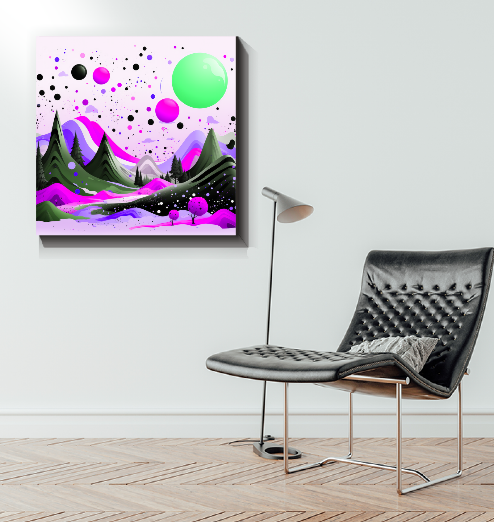 Tranquil Tundra Arctic Landscape Canvas