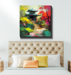 Desert Mirage Landscape Wrapped Canvas