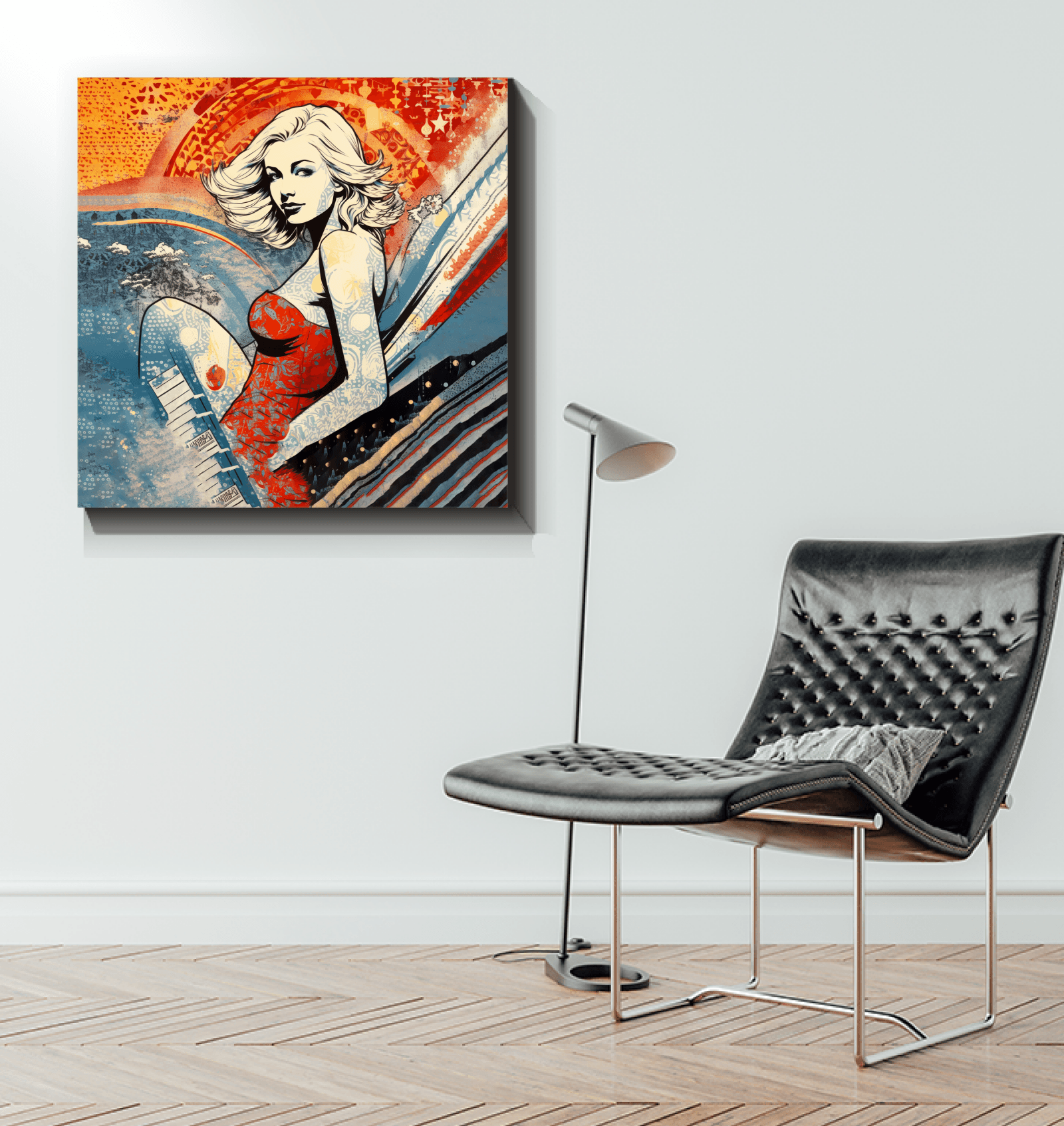 Wave Crown Canvas Art - Beyond T-shirts