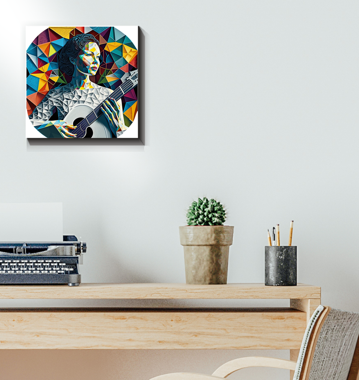 Music speaks to hearts Wrapped Canvas