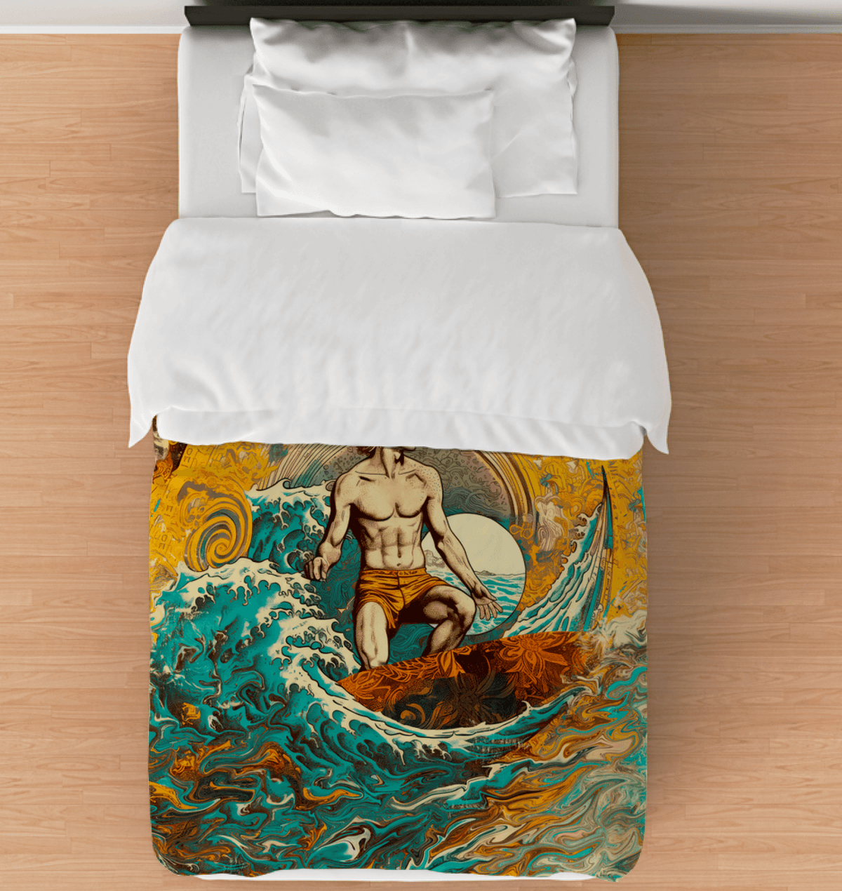 Ride the Wave Duvet Cover - Beyond T-shirts