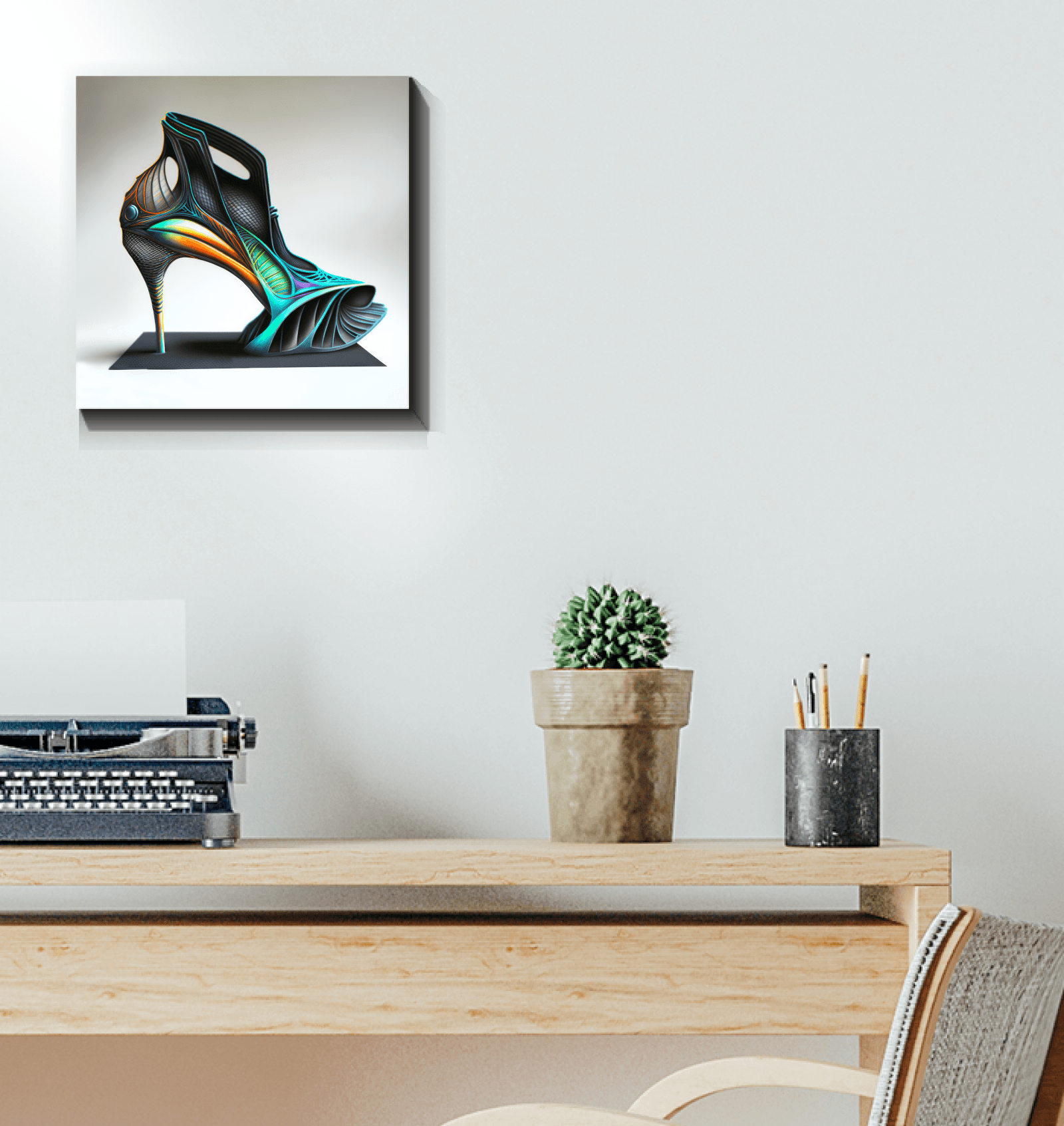 Futuristic Footwear Dreams - Canvas Artwork - Beyond T-shirts