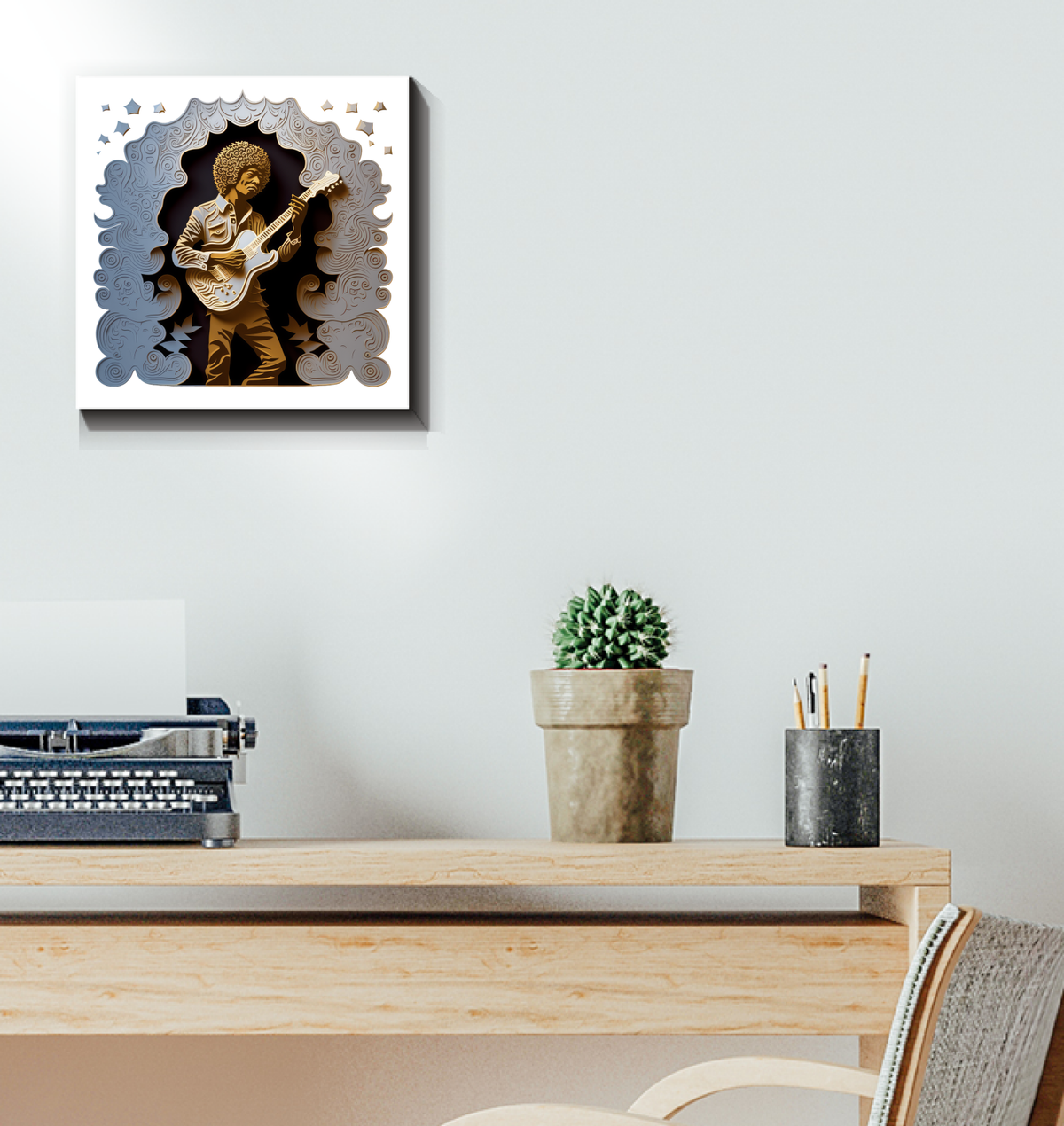 Melodious Muse Wrapped Canvas