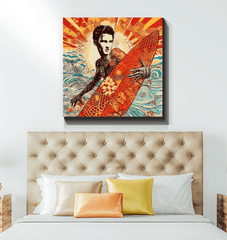 Surfing Serenity Canvas Art - Beyond T-shirts