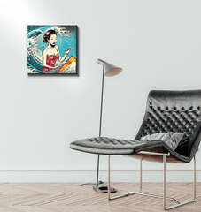 Surfing Majesty Canvas Print - Beyond T-shirts