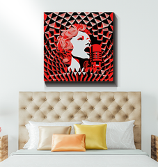 Melodic Mural Wrapped Canvas