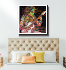 Stunning Cosmos Concerto canvas with nebula and cosmic elements