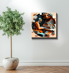 Rhythmic Reverie Wrapped Canvas