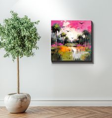 Rolling Meadows Landscape Wrapped Canvas