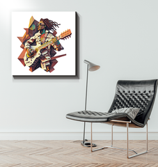 Melodic Marvel Wrapped Canvas